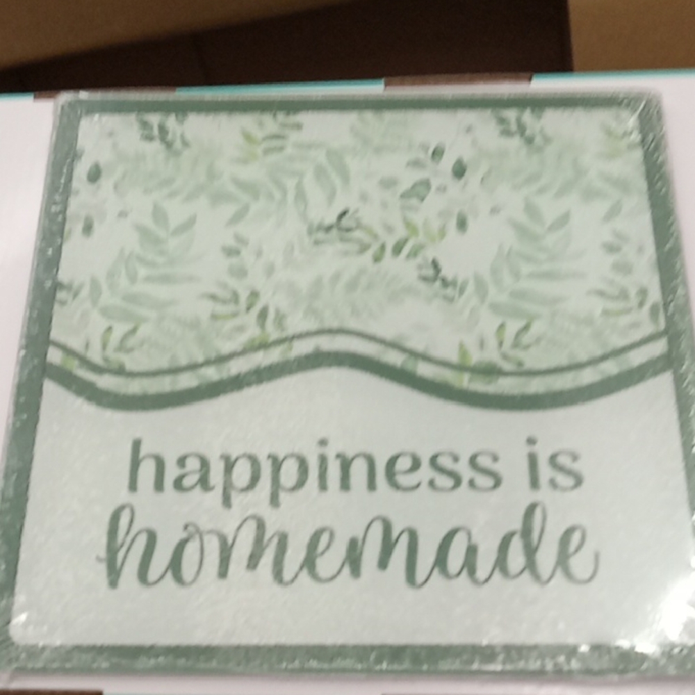 Green Decorative Cutting Board Glass